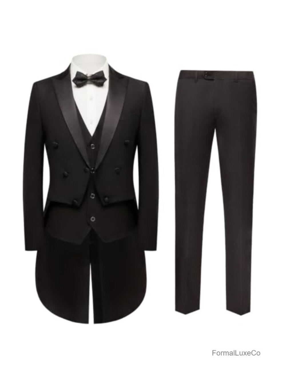 Men's Slim Fit 3-Piece Formal Suit Set with Waistcoat, Blazer & Pants